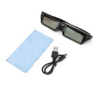 GOWENIC DLP Link - Lunettes 3D rechargeables avec obturateur actif 3D pour tous les projecteurs DLP Link 3D, compatibles avec 96 à 144 Hz, batterie rechargeable intégrée (KX30)