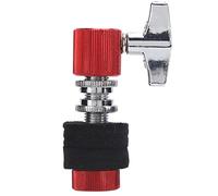 GOWENIC Embrayage Hi Hat à Dégagement Rapide pour Batterie de Jazz |Support de Cymbale en Alliage d'aluminium avec Bouton Autobloquant (rouge)