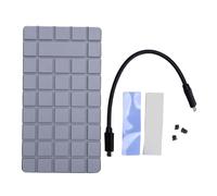 GOWENIC Enceinte SSD M.2 NVME, Aluminium USB4 40 Gbps Bas SSD Externe avec Double pavé de Pâte de Pâte Thermique, pour Thunderbolt 3 4 5, pour Les Victoires, pour OS X, pour Linux