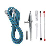 GOWENIC Ensemble d'aérographe Professionnel à Double Action |Pistolet d'alimentation par gravité à Aiguille 0.2 0.3 0.5mm, pour Voiture de Loisir, Tatouage, Peinture Nail Art
