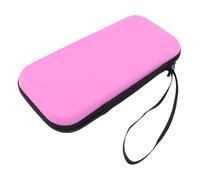 GOWENIC Étui de Transport pour Console 2, Sac de Rangement à Coque Rigide EVA Durable avec Fentes pour Cartes pour Le Voyage et Les Accessoires (Pink)