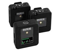 GOWENIC Étui en Silicone pour Microphone Rode Wireless Go II, Housse de Protection 3 Pièces, Résistant aux Chocs, à la Poussière, adapté à L'émetteur Récepteur (Black)