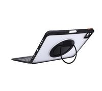 GOWENIC Étui pour Tablette avec Clavier, pavé Tactile de 4 Pouces, Conception Détachable Magnétique, avec Rétroéclairage Réglable à 7 Couleurs, Faible Bruit