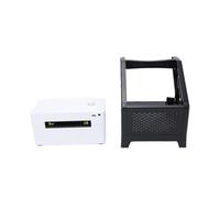 GOWENIC Imprimante D'étiquettes Bluetooth sans Fil, Thermique Directe 203 DPI 150 Mm/s avec Installation Automatique du Pilote, pour étiquettes D'expédition 3000 Modèles 5000 Icônes (Prise UE)