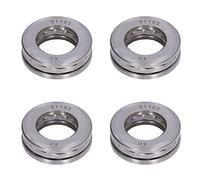 GOWENIC Jeu de Roulements à Billes Axiaux Miniatures 10 Pièces |Palier de Butée d'avion 51101, 12Mm Id 26Mm Od, Roulements Métalliques Détachables de Haute Précision pour Crochets de Grue, Pompes