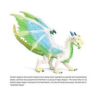 GOWENIC Jouet Dragons de Glace, Modèle de Dinosaure Réaliste, Figurine d'action pour Enfants, Idéal pour Noël ou Une Fête, Matériau : PP Ice Dragon (Dragon de Glace M-157)