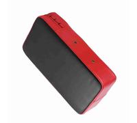 GOWENIC Kicking Strike Pad pour l'entraînement |Bouclier de Frappe à Main avec Cuir PU, Bande élastique de 5 Cm, évent en Métal, Conception Durable Cousue à la Main (Rouge)