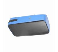 GOWENIC Kicking Strike Pad pour l'entraînement |Bouclier de Frappe à Main avec Cuir PU, Bande élastique de 5 Cm, évent en Métal, Conception Durable Cousue à la Main (Blue)