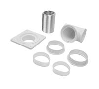 GOWENIC Kit de Conduit de Sécheuse, Raccord coudé à 90 Degrés pour | Conduit universel de 4 pouces, tuyau flexible en aluminium, doubles bagues d\'étanchéité en caoutchouc, installation facile
