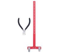 GOWENIC Kit de Points d'encochage pour Cordes d'arc |Alliage 'Aluminium Léger avec Pince à Serrage en Laiton et Règle en T