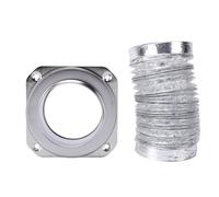 GOWENIC Kit de Raccord de Conduit de Sécheuse Magnétique avec Joint en | Raccord étanche à l\'air, tuyau en aluminium, colliers de serrage en acier inoxydable, gain de place, installation facile