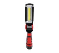 GOWENIC Lampe de Travail Magnétique Rechargeable |Lampe de Poche Mécanique à LED avec Crochet Pliable, étanche pour la Réparation Automobile et les Espaces Restreints (rouge)