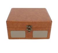 GOWENIC Lecteur CD Rétro Bluetooth avec Haut-Parleur | Conception de Valise Portative d'entrée et de Sortie de Télécommande de Style Platine Classique