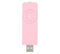 GOWENIC Lecteur de Musique MP3 Portable avec écouteurs 3,5 Mm, Lecture 10 Heures, USB 2.0, Prend en Charge la Carte TF de 32 Go, Batterie Intégrée de 80 MAh, Fonctionnement par Bouton, Design (Pink)
