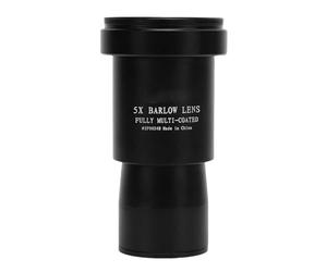 GOWENIC Lentille de Barlow en Verre Optique 5X, en Alliage D'aluminium pour la Visualisation D'objets dans Le Ciel Profond, Accessoire de Télescope Compact de 1.25 Pouces