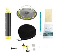 GOWENIC Lentille Dôme étanche avec clarté Polie avec Précision, Matériau Optique PC + Acrylique pour des Visuels sous-Marins Fidèles à la réalité, Poignée Flottante Incluse pour Le Stockage des