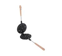 GOWENIC Machine à Biscuits Antiadhésive en Alliage D'aluminium, 12 Trous, Facile à Nettoyer, Poêle à Biscuits pour la Cuisson à Domicile (BLACK)