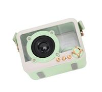 GOWENIC Machine de karaoké Portable Compacte avec Haut-Parleur Bluetooth Transparent et Ensemble de Microphones pour Enfants Voyageant en Plein Air (Green)