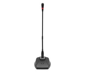 GOWENIC Microphone à Condensateur XLR à Col de Cygne de Bureau, Micro Cardioïde pour Conférences, Vidéoconférences, Réunions, Micro Réglable avec Base, Alimentation Fantôme 48 V ou Batterie,