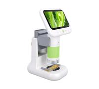 GOWENIC Microscope Numérique pour Débutants avec Lumière LED Brillante et Grossissement 500X pour Les Découvertes des Enfants et des Passionnés de Sciences
