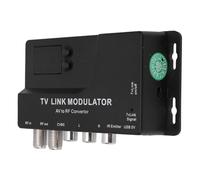 GOWENIC Modulateur AV vers RF, Adaptateur UHF avec Canal pour Tuner TV, Décodeur Satellite, Lecteurs DVD, Compatible avec Les Consoles de Jeu, Magnétoscopes, Caméras de sécurité