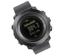 GOWENIC Montre de Plongée en Plein Air Sports Numériques avec Rétro-éclairage LED Boussole Profondeur 100 M Montre-Bracelet de Plongée étanche à la Pluie Montre de Sport étanche pour Hommes Nylon
