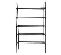 GOWENIC Organisateur de étagère à Chaussures à 5 Niveaux, Forte Charge, pour L'entrée, Assemblage Facile pour l'espace de Rangement à Domicile, Matière Plastique en Fer