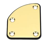GOWENIC Plaque de Renforcement pour Manche de Guitare 4 Trous Chrome | Kit de montage complet, alliage métallique robuste, stabilisateur d\'articulation du cou, cadeau idéal pour les guitaristes