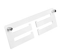 GOWENIC Présentoir de Médailles en Acrylique - Présentoir de Prix Mural de 11,8 X 3,9 Pouces avec Déflecteurs pour Suspendre des Médailles, Support de Récompense Blanc Transparent pour la Décoration