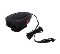 GOWENIC Radiateur de Voiture 12V, 150W 2 en 1 Chauffage et Refroidissement du Ventilateur de Pare-Brise Defroster, Rotatif à 360 Degrés, Refroidissement du Chauffage Rapide, pour la (Black)