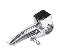 GOWENIC Râpe à Fromage Rotative en Acier Inoxydable, Trancheuse de Cuisine Multifonctionnelle avec 1 Tambour, Facile à Nettoyer, Poignée Ergonomique pour Râper Rapidement