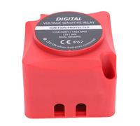GOWENIC Relais Sensible à la Tension étanche IP67 140A |Isolateur de Batterie Double Intelligent, Charge Automatique pour Bateau, Camping-car, ATV, Voiture (rouge)