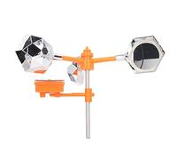 GOWENIC Répulsif Solaire pour Oiseaux, Répulsif à Vent Rotatif à 360 ° et Lumière Sonore à énergie Solaire avec Alarme de Volume élevé, ABS Résistant à la Pluie, pour Verger, Ferme, Jardin