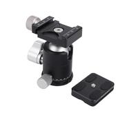 GOWENIC Rotule de Trépied, Système de Triple Verrouillage, Support Robuste, Construction Professionnelle Légère, avec Base Panoramique à 360°