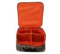 GOWENIC Sac de Matériel de Pêche Portable | Étui à Moulinet de Grande capacité avec 4 Compartiments Réglables pour Bobines et Engrenages (Camouflage CP)