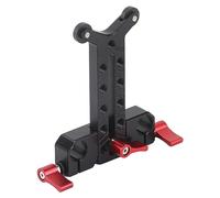 GOWENIC Support D'objectif Réglable pour Tige de 15 Mm, Support | Hauteur Réglable jusqu'à 3,5 Cm, Prend en Charge les Téléobjectifs de Moins de 2 Kg, Poulie pour la compatibilité du Module