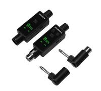 GOWENIC Système de Microphone sans Fil XLR Rechargeable |Adaptateur émetteur-récepteur 2.4Ghz 24 Bits 48Khz, Prise pour Mélangeur de Son, Caméra Pa (1 à 1)