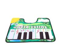 GOWENIC Tapis de Piano de Toilette Musical, Apprentissage Engageant, Tissu Oxford Imperméable pour Salle de Bain Adulte