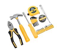 GOWENIC Trousse d'outils Ménagers Généraux |Outils à Main Antidérapants pour Maison, Appartement, Dortoir, Ensemble Compact