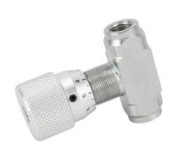 GOWENIC Vanne de Contrôle de Débit G1/4 pour Mini Pelle, Réglage Précis, Vanne de Restriction pour les Opérations Hydrauliques à Petite échelle