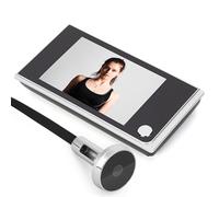 GOWENIC Visionneuse de Judas LCD Numérique 3,5" à 120 Degrés, œil de Porte de sécurité Grand Angle avec Capteur CMOS 1 MP, œil de Chat électronique Visuel Ultra Fin pour Maison Intelligente, Alerte