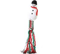 Gowfew Jouet de Noël en corde de coton pour animal domestique, jouet amusant pour chat, résistant aux morsures de chien et dispositif de meulage des dents (B)