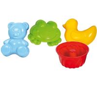 Gowi – Moule à sable Sven – Set de 4 sur le filet – Coloris aléatoire