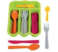 Gowi Set de couverts – Vert – Lot de 4