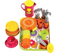 Gowi Jeu d'imitation - Cuisine 454-17 Service + Plateau Paris 39 pièces