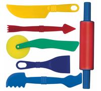 Gowi Country Life Outils de pâte à modeler 6 pièces Outils Accessoires de pât...