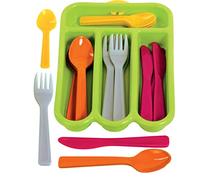 Gowi Set de couverts – Vert – Lot de 4