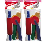 Gowi Toys Modelling Tools (Set of 6) - Play Dough Tools (Lot de 2)