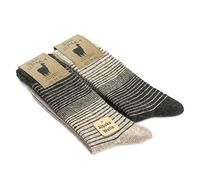 GoWith Chaussettes en laine d'alpaga, 2 paires multipack, hommes et femmes, douces, fines mailles, épaisses, chaudes, effet thermique, chaussettes de bottes en laine naturelle randonnée
