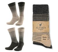 GoWith Hiking Chaussettes en Laine, Beige Marron, 39-42 (Lot de 2) Mixte